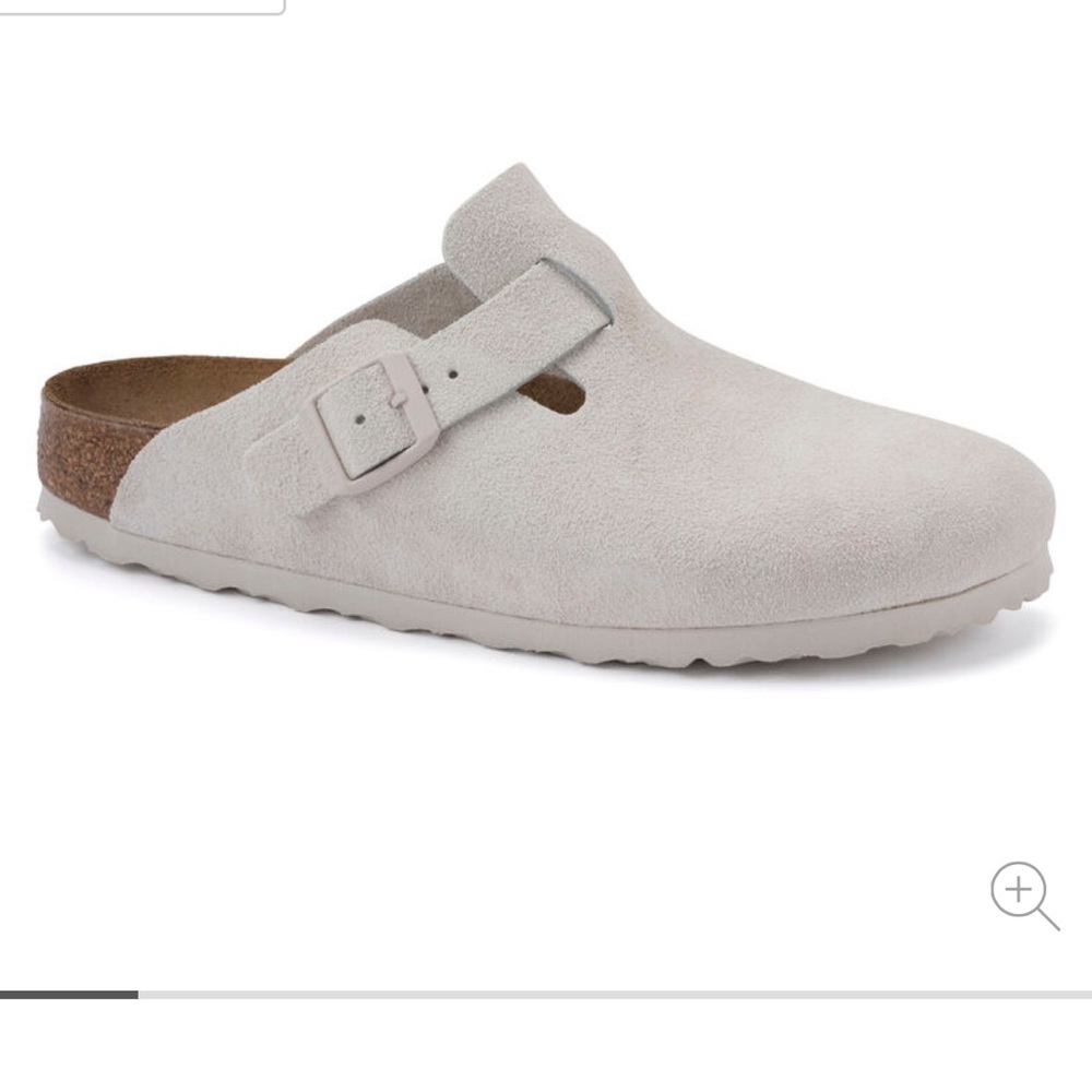 Birkenstock Boston Clogs in Antique White